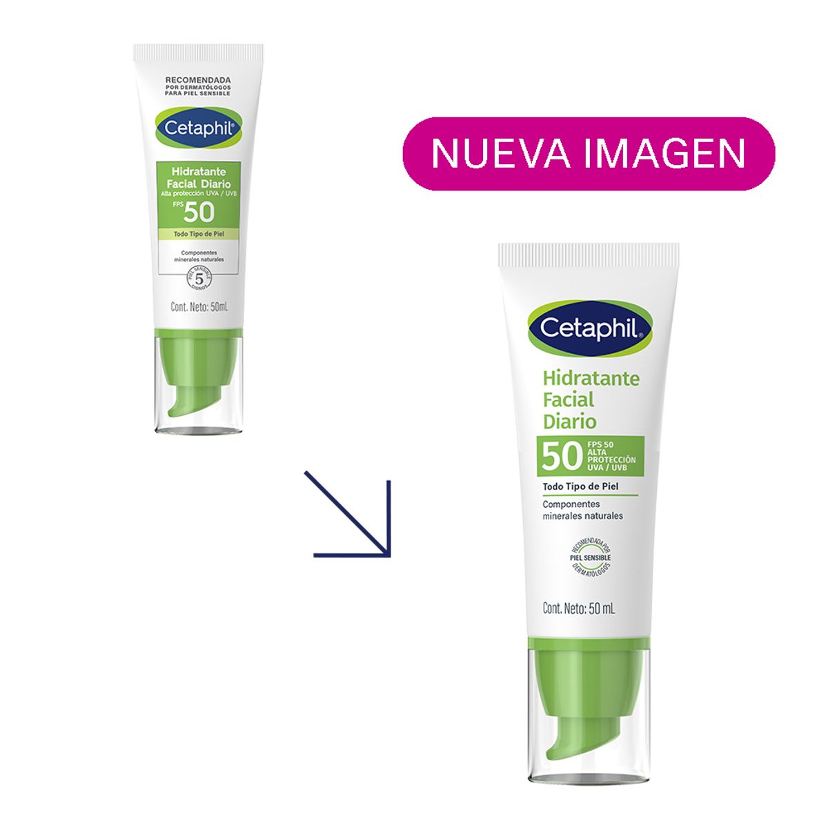CETAPHIL - Cetaphil Hidratante Facial Diario Fps50 X 50ml