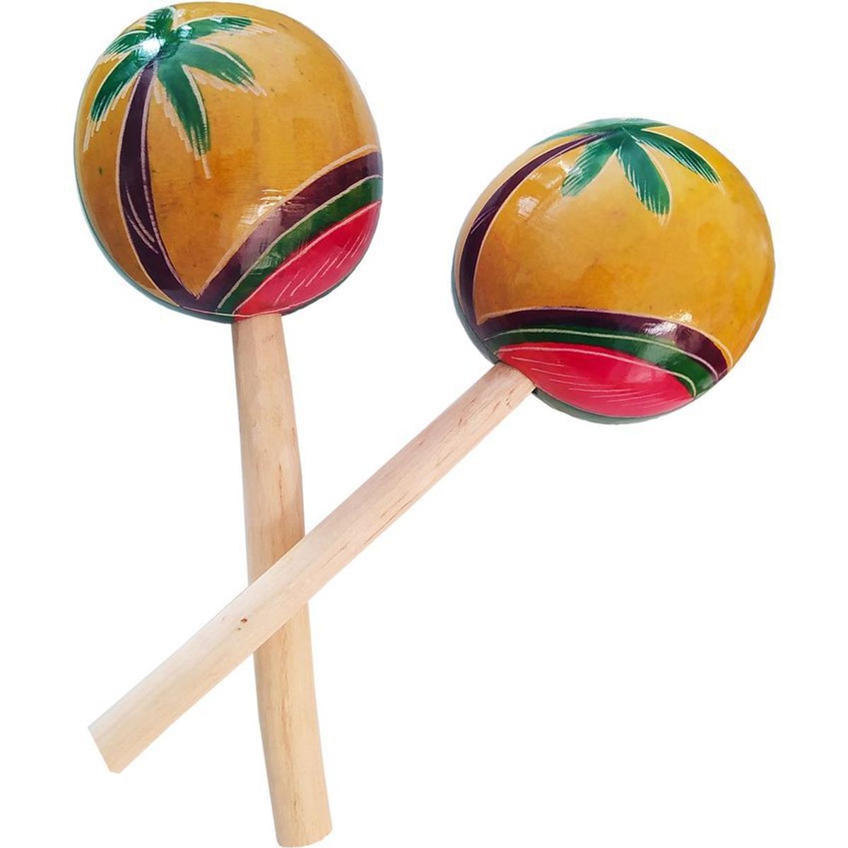 GENERICO - Maracas artesanal madera ¡ decorativo