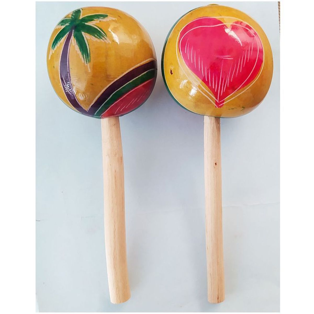 GENERICO - Maracas artesanal madera ¡ decorativo
