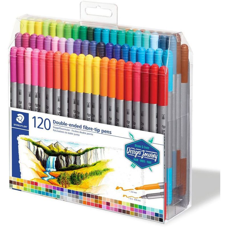 STAEDTLER - Marc Doble Punta Staedtler Rotulador 120 Colores Acuarelable