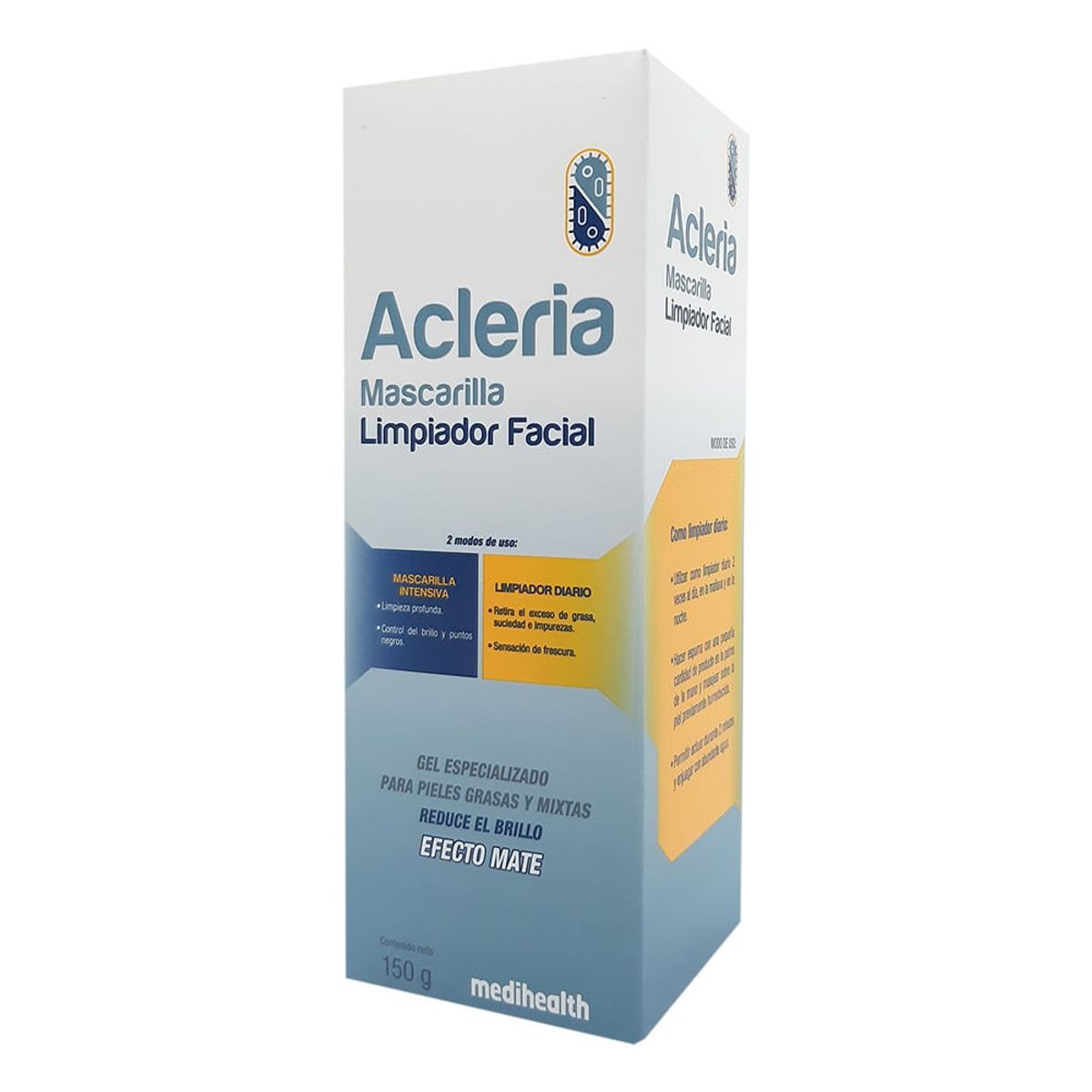 MEDIHEALTH - Mascarilla Acleria Limpiadora Facial Mate X 150g
