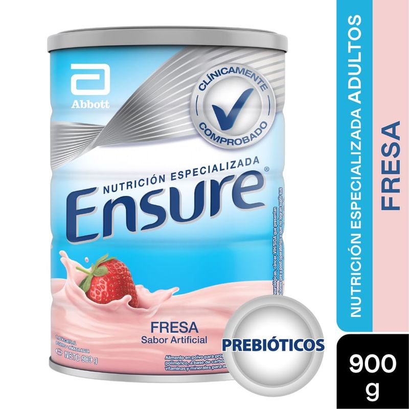 ABBOTT - Ensure Polvo Fresa Lata X 900gr