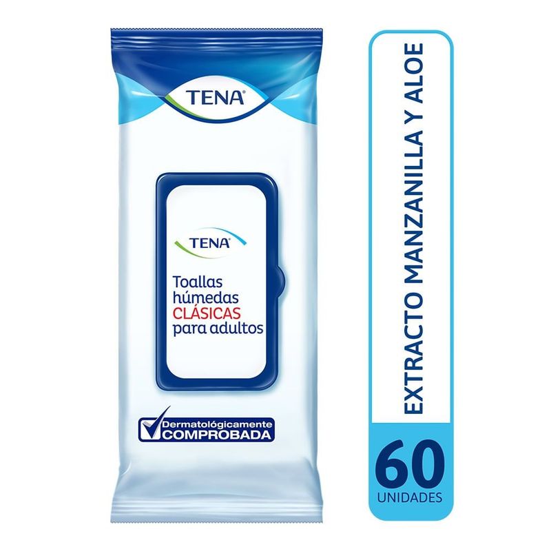TENA - Toallas Humedas Clasicas Tena Para Adultos X 60und