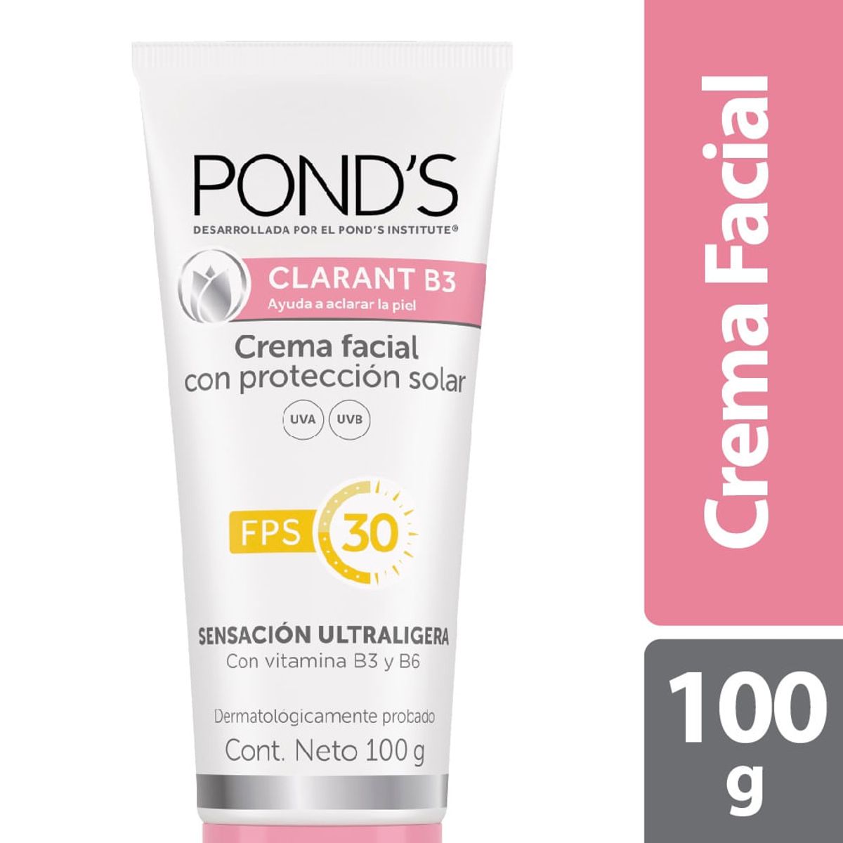 PONDS - Crema Facial Ponds Clarant B3 Proteccion Solar Fps 30 X 100g