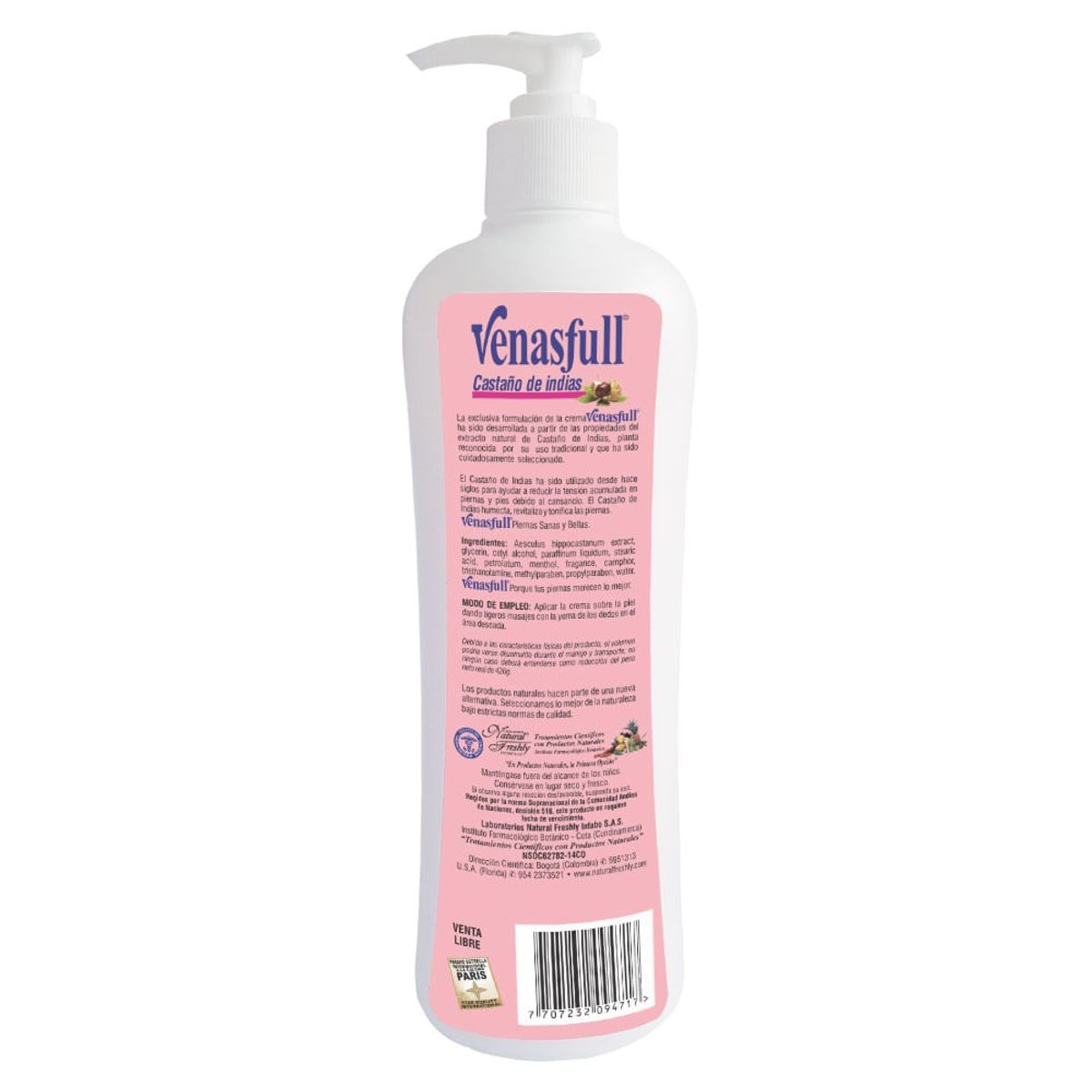 NATURAL FRESHLY - Crema Venasfull Tonico Piernas Castaño De Indias X 420g