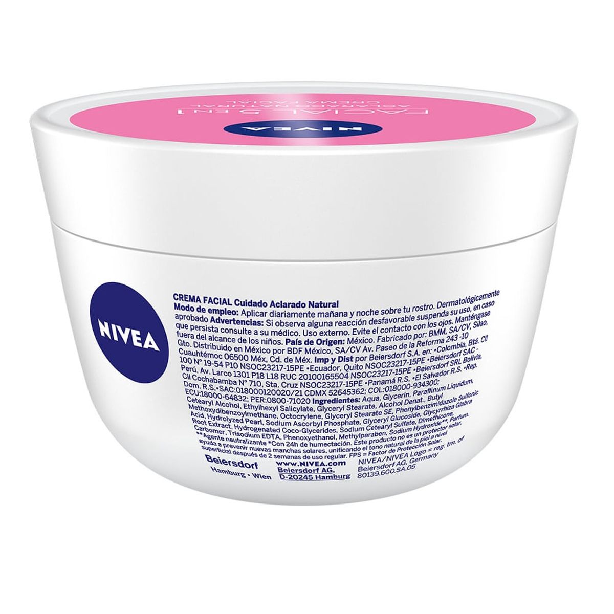 NIVEA - Crema Facial Nivea Cuidado Aclarado Natural 5 En 1 X 100ml