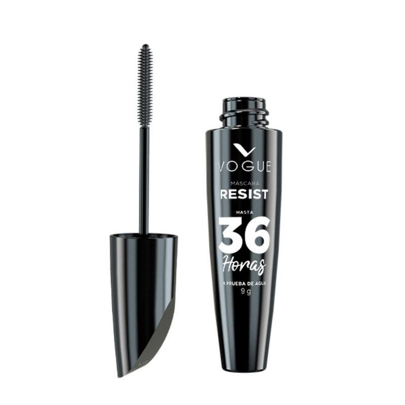 VOGUE - Pestañina Vogue Resist Negra A Prueba Agua X 9g