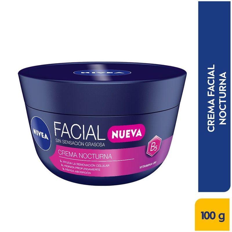 NIVEA - Crema Nivea Facial Cuidado Noche X 100g
