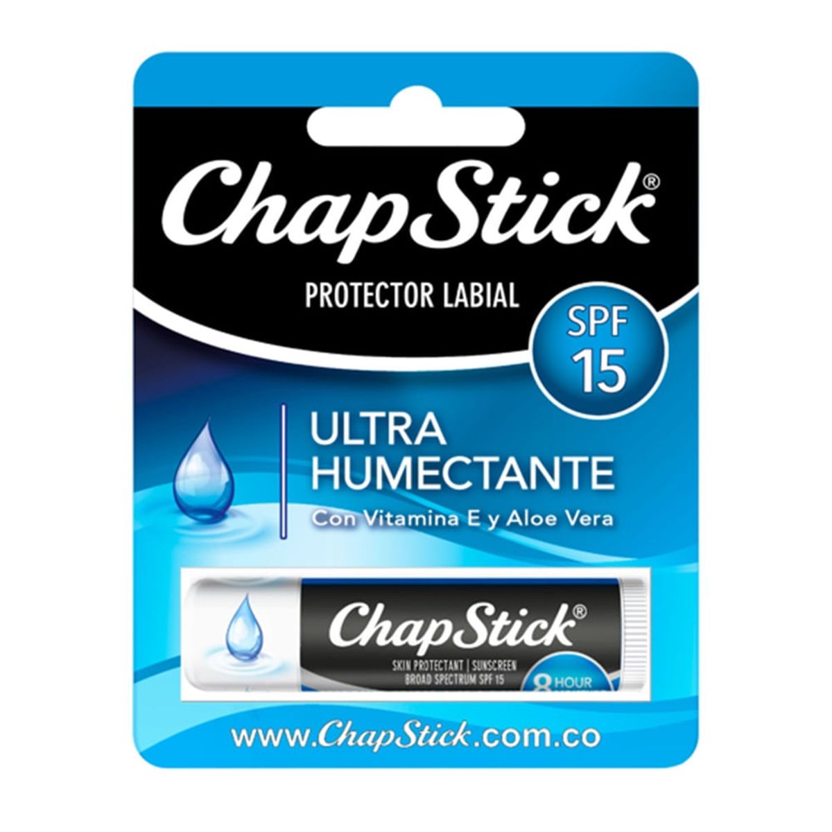CHAPSTICK - Protector Labial Chapstick Ultra Humectante Spf 15