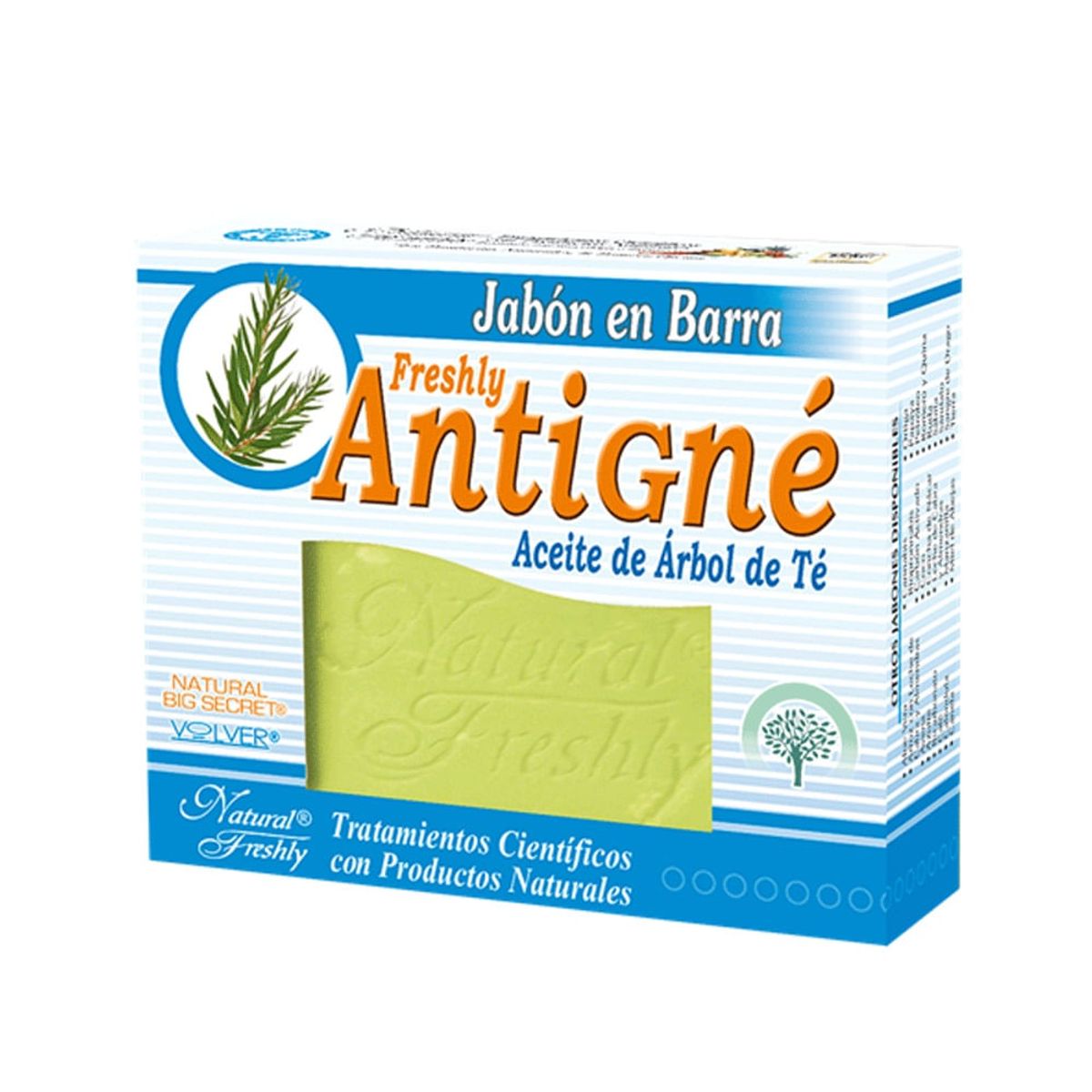 NATURAL FRESHLY - Jabon Natural Freshly Antigne Aceite Arbol De Te X 90g