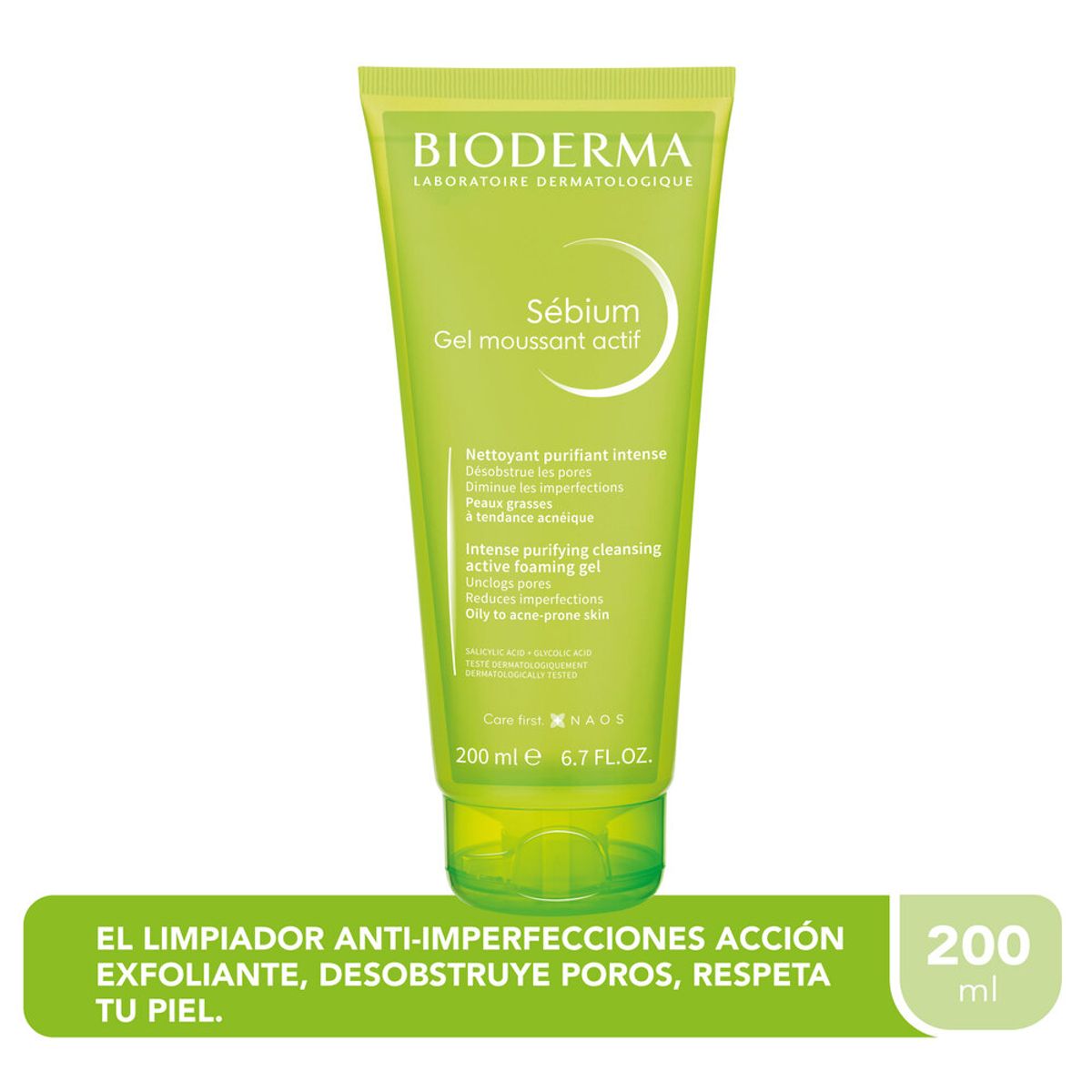 BIODERMA - Gel Bioderma Sebium Moussant Actif X 200ml