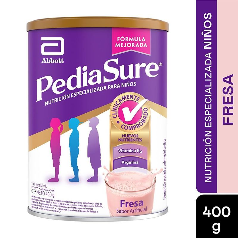 PEDIASURE - Pediasure Polvo Fresa Lata X 400gr