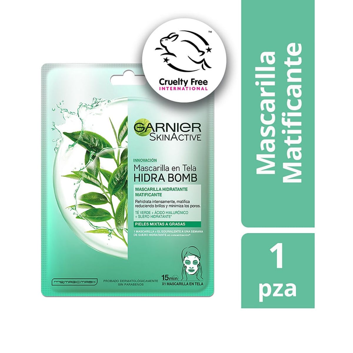 GARNIER - Mascarila Facial Garnier Hidra Bomb X 1und