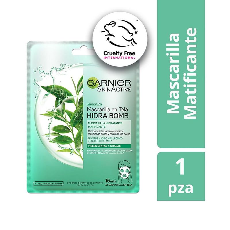 GARNIER - Mascarila Facial Garnier Hidra Bomb X 1und