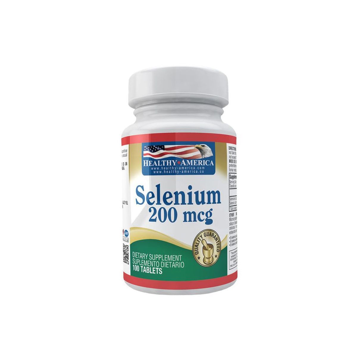 GENERICO - Selenium Healthy America 200mcg X 100 Tabletas
