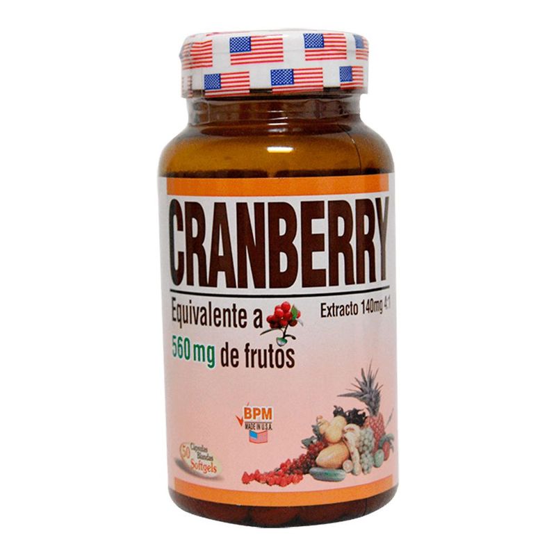 NATURAL FRESHLY - Cramberry X 560 Mg Frasco X 50 Sofgels