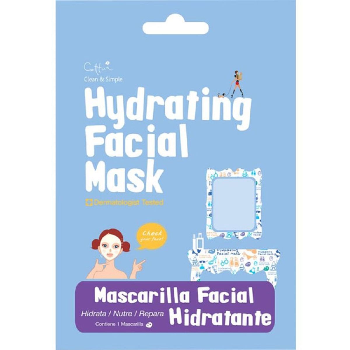 CETTUA - Mascarilla Facial Hidratante Cettua X 1und