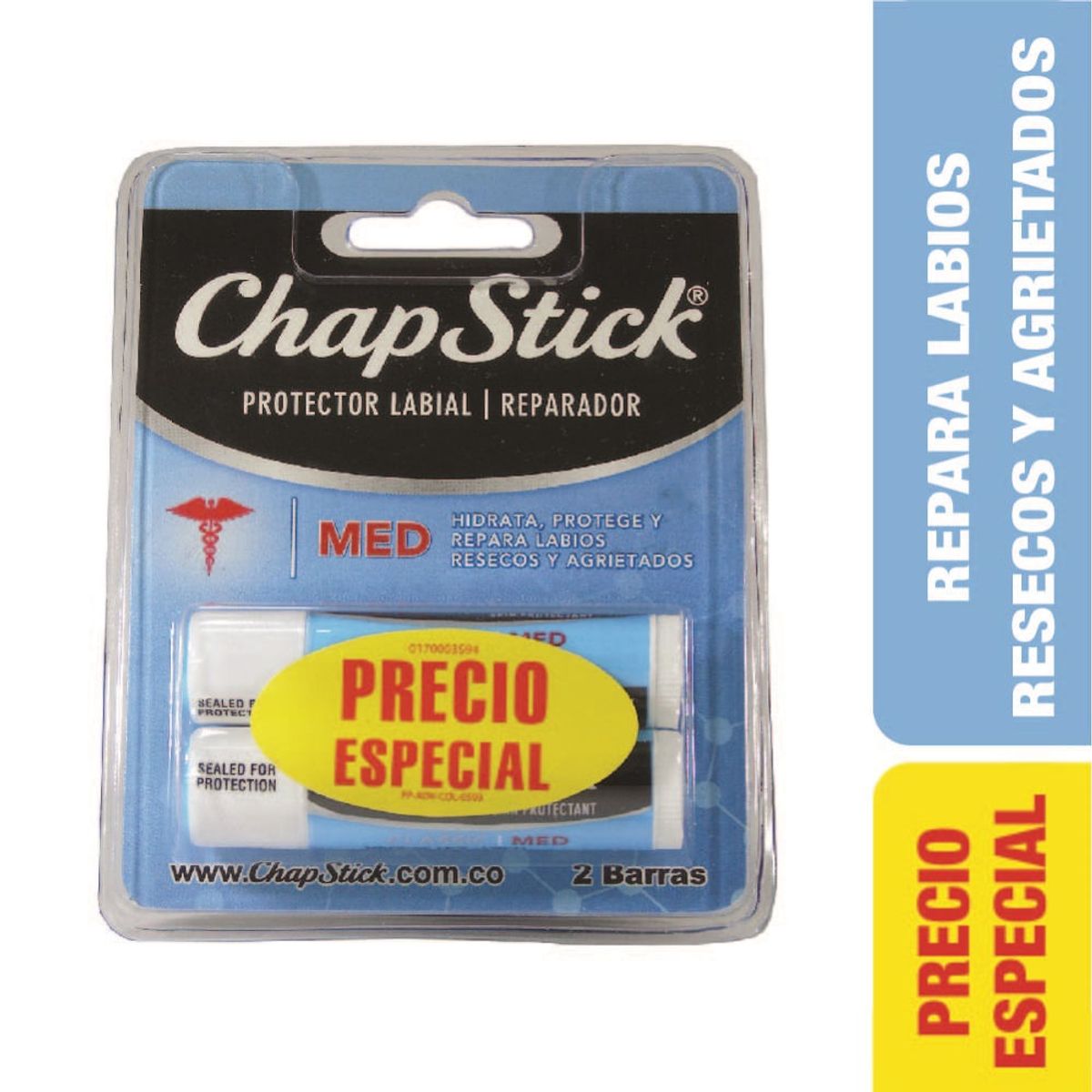CHAPSTICK - Oferta Protector Labial Chapstick Med X 2und Precio Especial