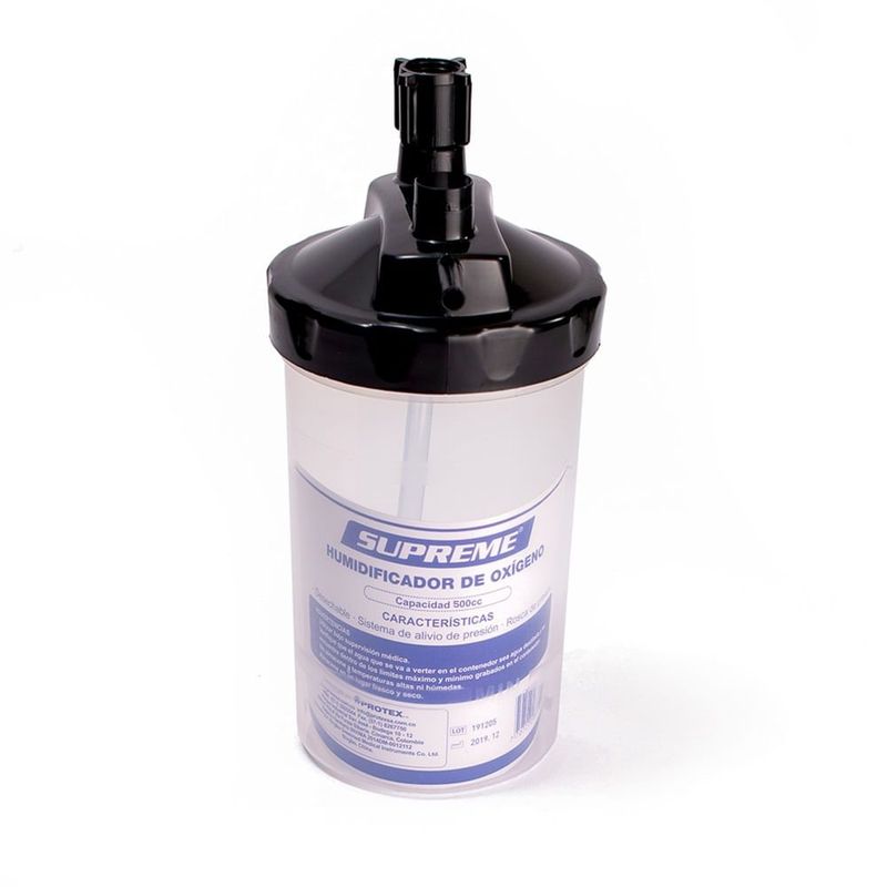SUPREME - Vaso Humidificador Oxigeno Supreme 500cc