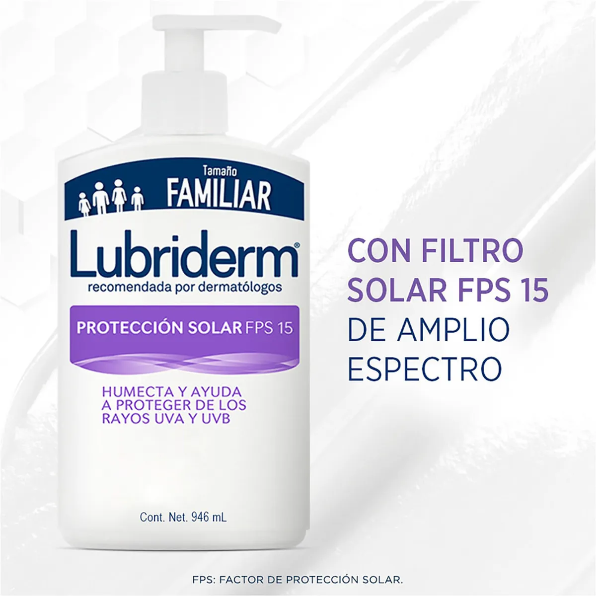 LUBRIDERM - Crema Lubriderm Uv-15 Protector Solar X 946ml