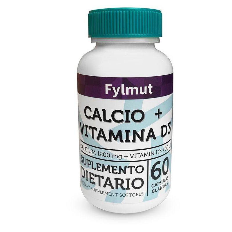 GENERICO - Calcio 1200mg+vitamina D3 400ui Fylmut X 60 Capsulas
