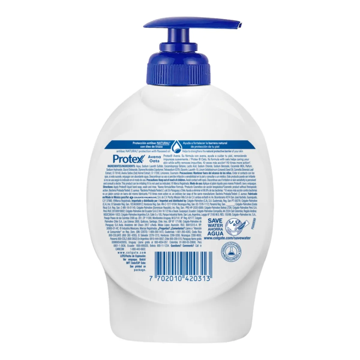 PROTEX - Jabon Liquido Protex Antibacterial Para Manos Avena X 221ml