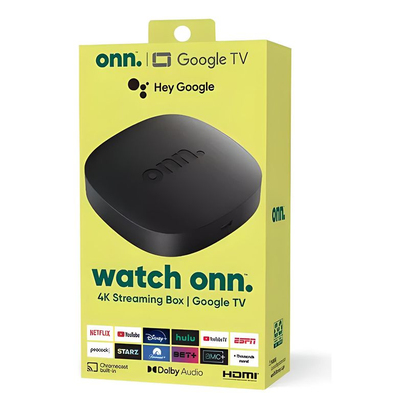 GOOGLE - Reproductor Google Tv 2023 ONN Dispositivo 4K 2Gb Ram Negro