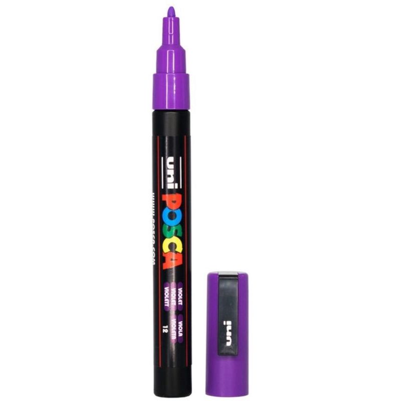 POSCA - Marcador Gráfico De Vinilo Posca Pc-3m Violeta