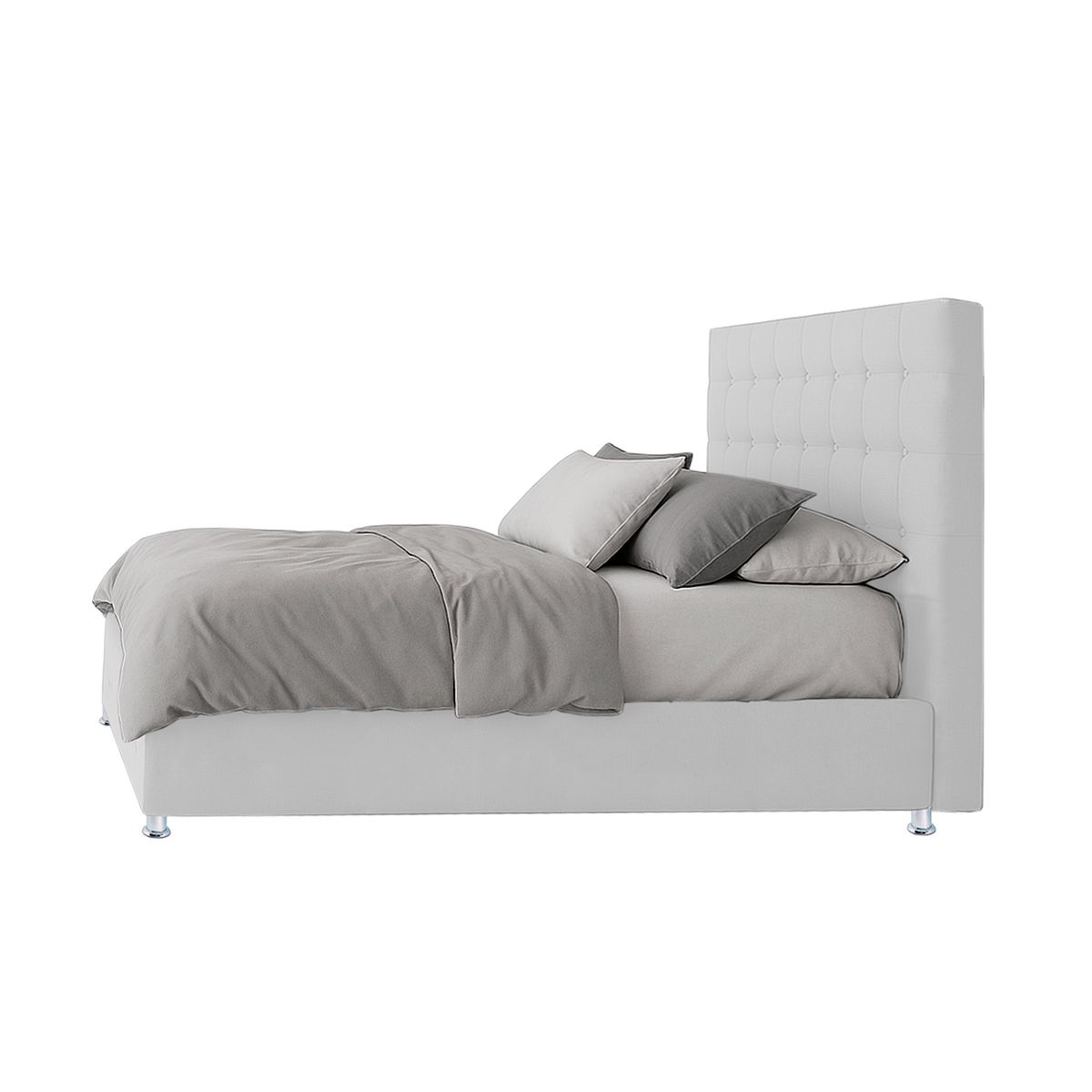 EKONOMODO COLOMBIA - Colchon Doble 1 Pillow + Base Cama + Espaldar Capital Blanco 140X190