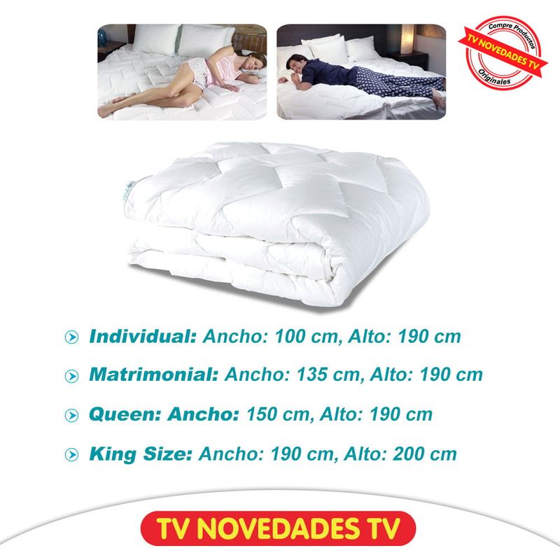 Cubre Colchón Sognare Matress Topper Matrimonial TV NOVEDADES
