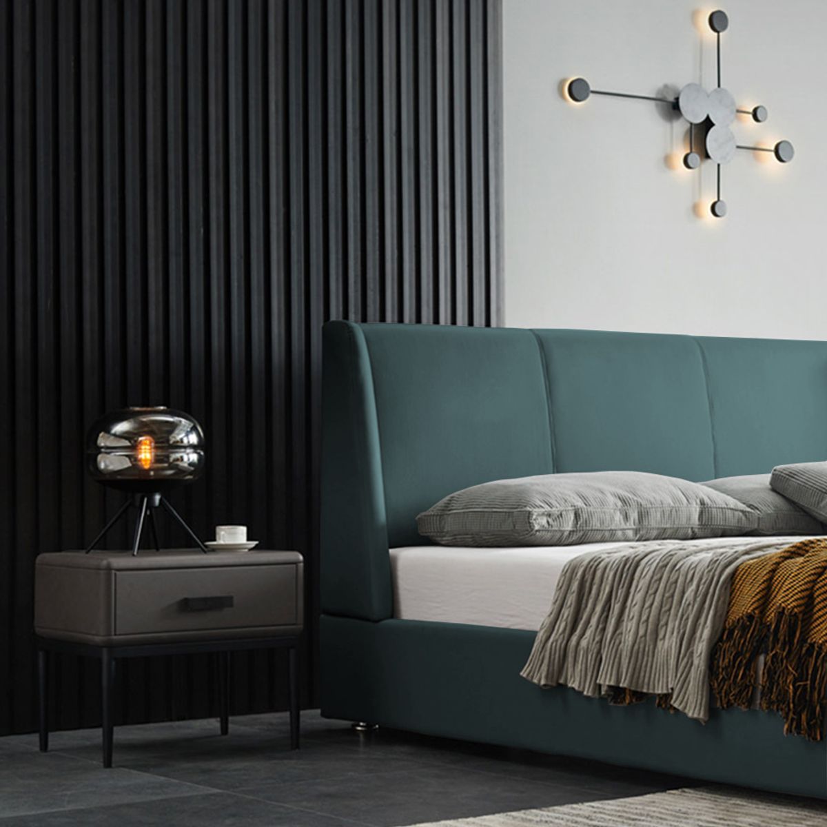 EKONOMODO COLOMBIA - Colchon Doble 1 Pillow Con Cama En Pino Mousai Verde 140X190 Cm