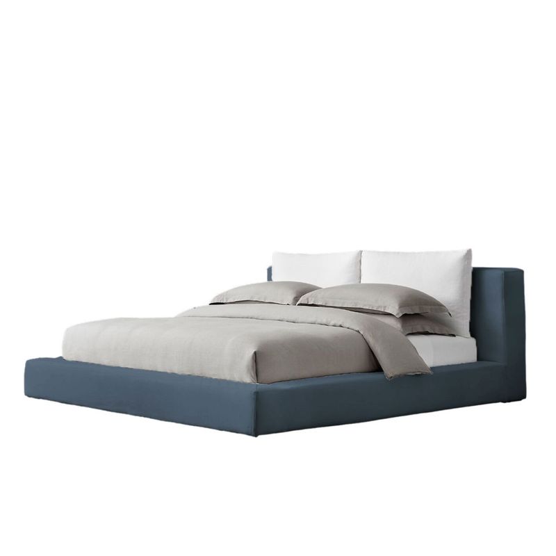 EKONOMODO COLOMBIA - Colchon Doble 1 Pillow con Cama en pino Astoria Azul 140x190 cm