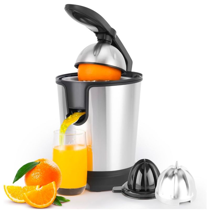 KITCHEN - Exprimidor citricos automático acero inoxidable cero esfuerzo