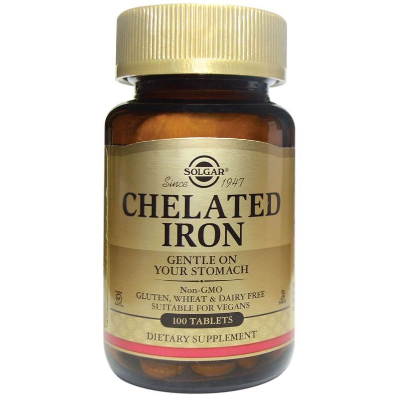 SOLGAR - Chelated Iron X 100 Tabletas