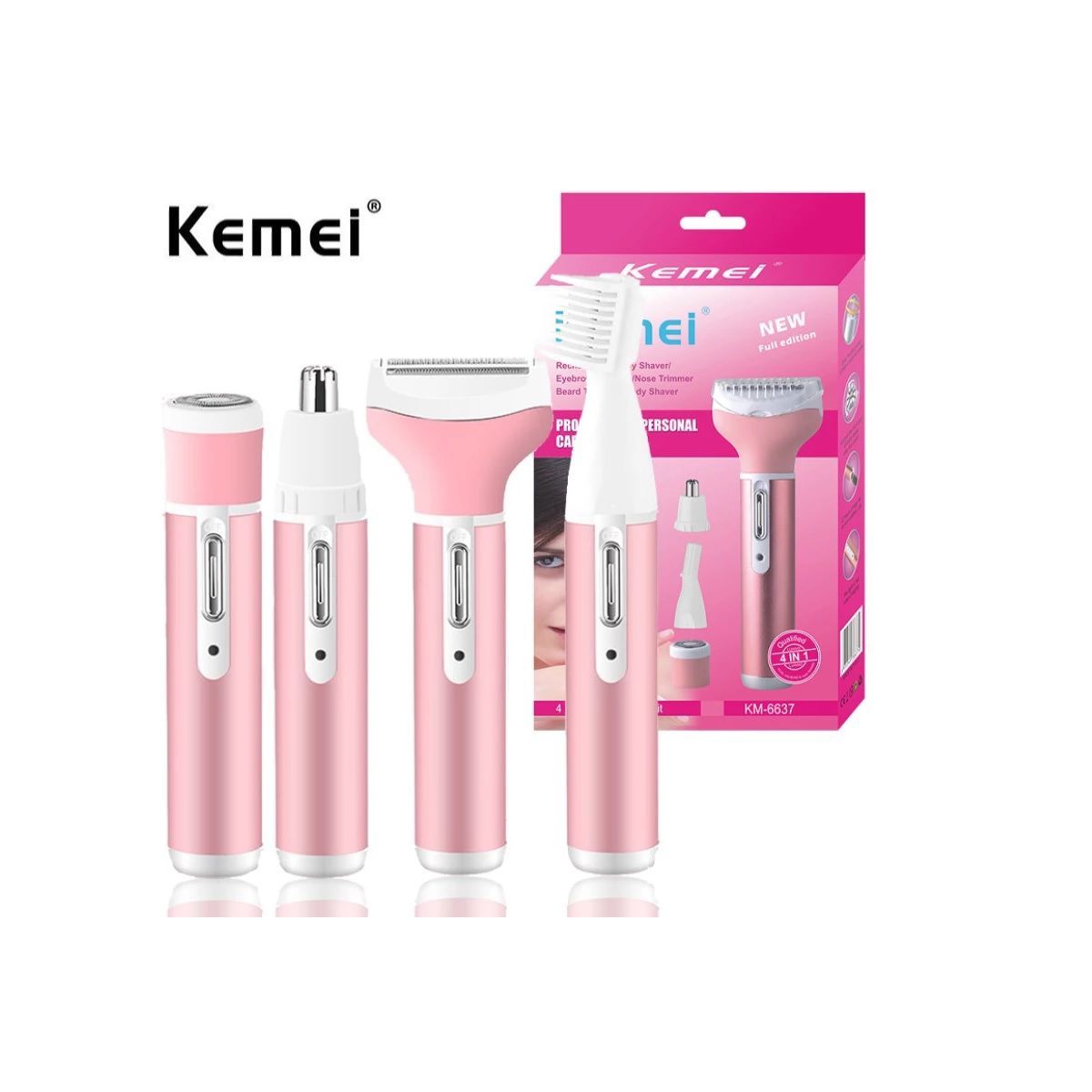 GENERICO - Maquina Afeitadora Depilador Rasuradora Femenina 4 En 1