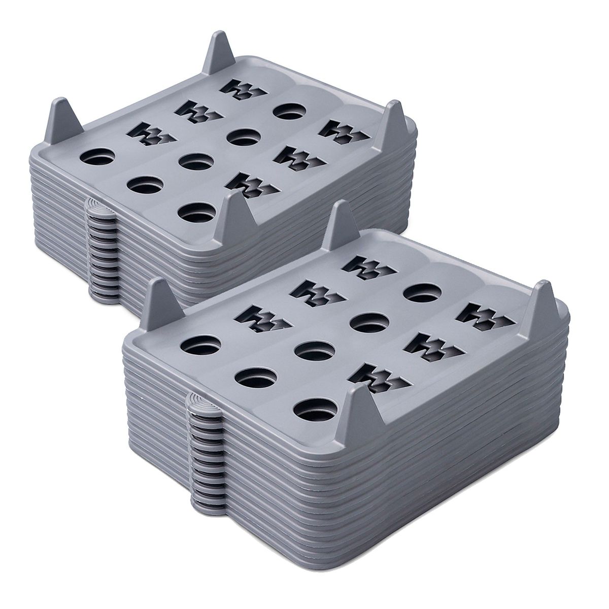 ENERGY PLUS - Combo: 2 Organizadores de Ropa apilable x 10 unds C/U Gris