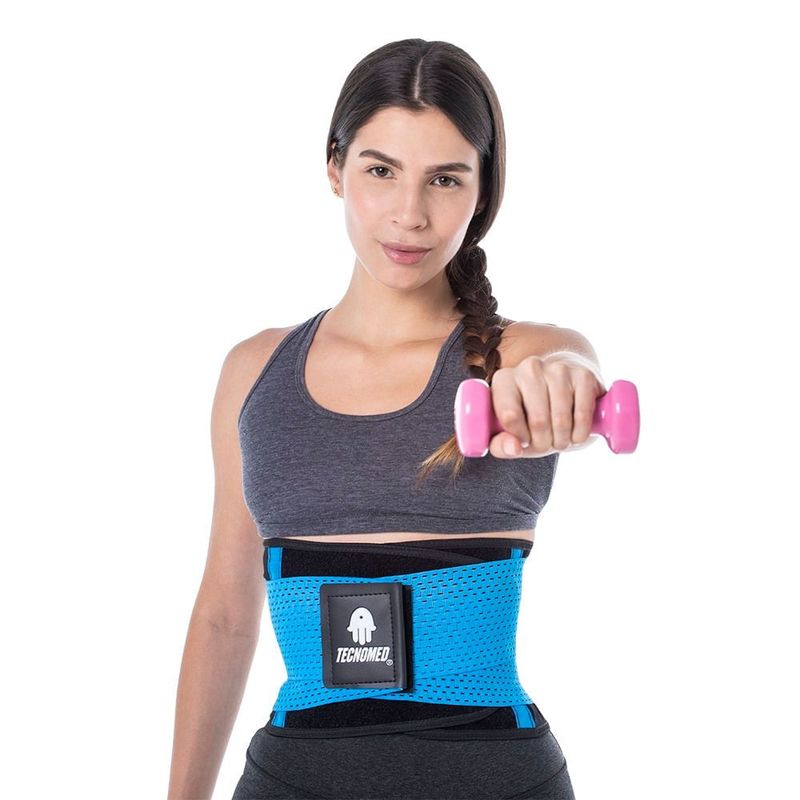 TECNOMED - Faja Columna Tecnomed Turquesa Neon Talla S