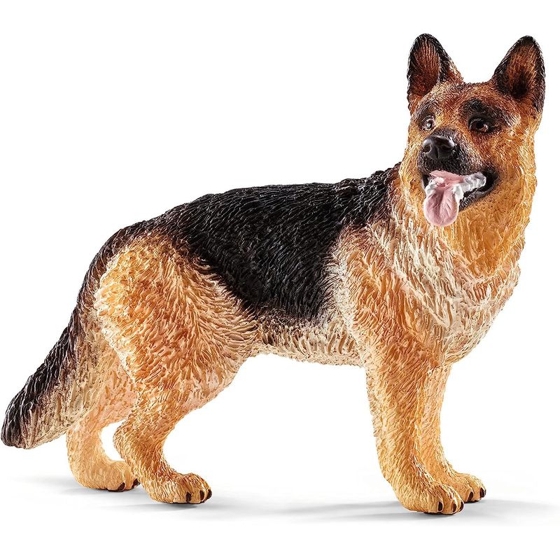 JUGANDO Y EDUCANDO - Figura De Animales Perro Pastor Alemán Colección Para Niños