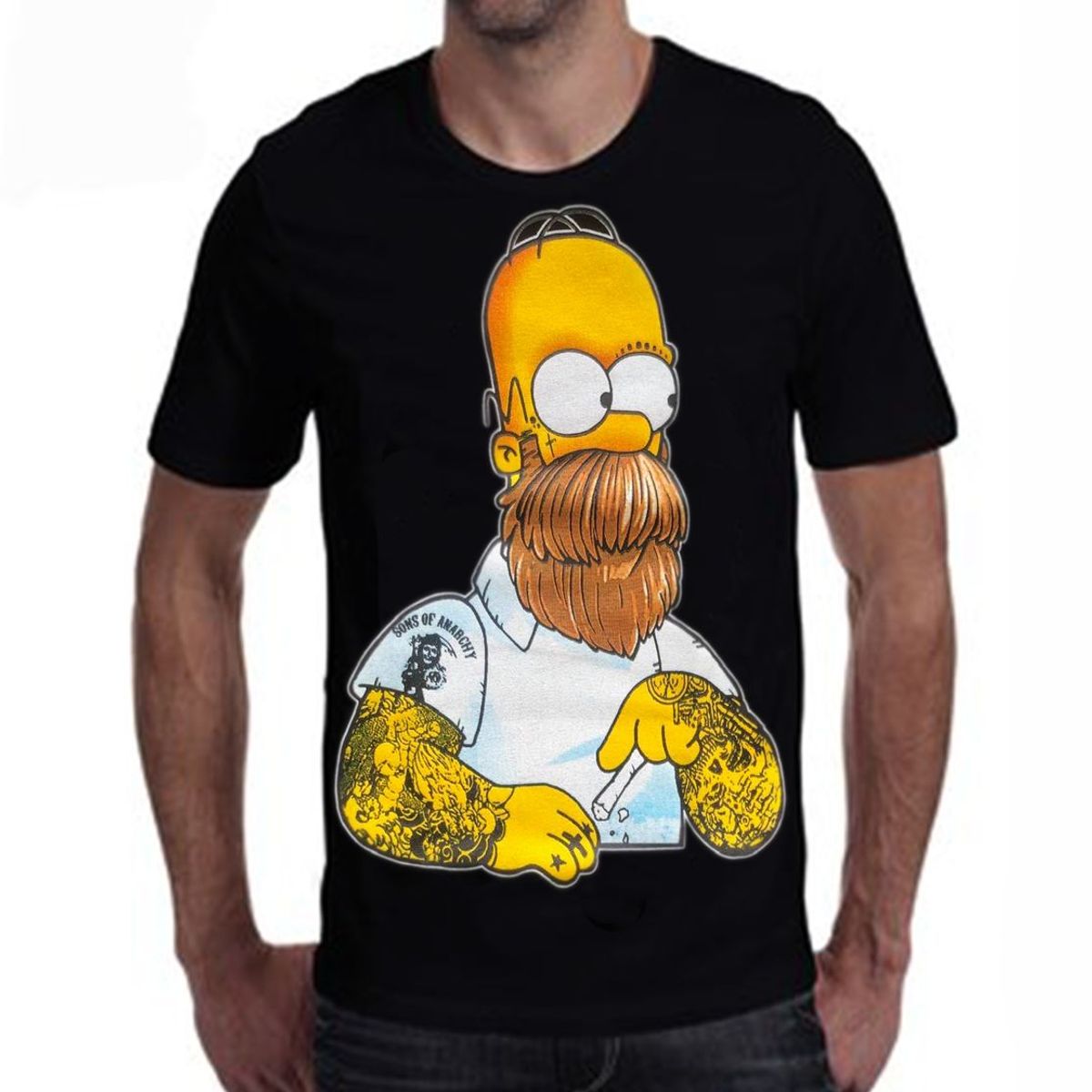 VENUS SEX - Camiseta Estampada Hombre Homero Old School Rock Metal Comics Anime_.