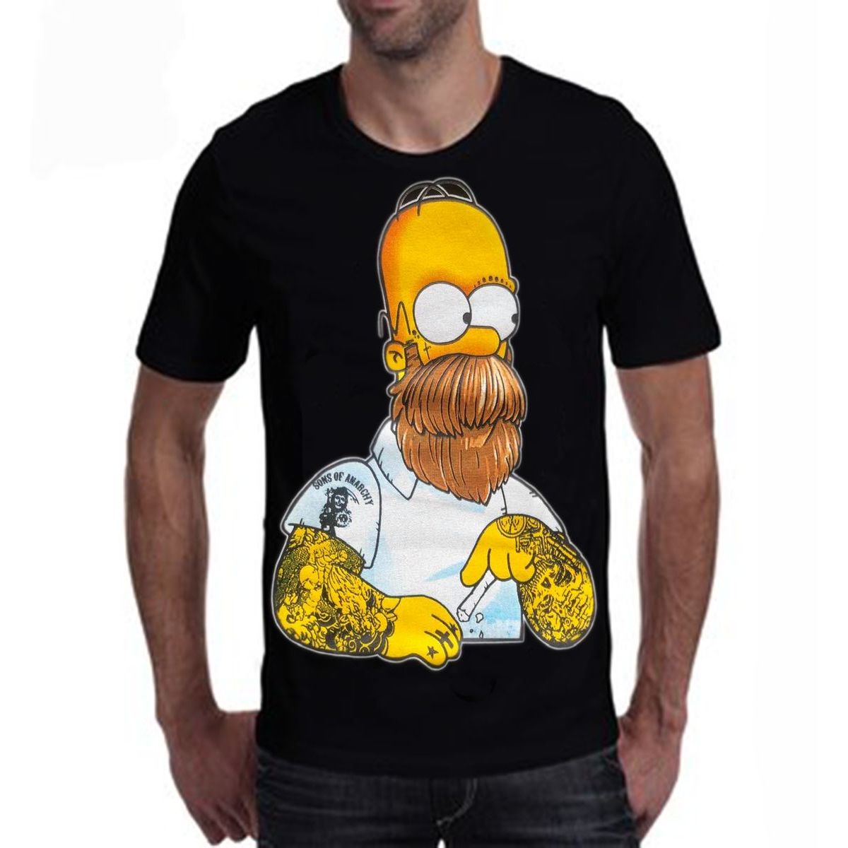 VENUS SEX - Camiseta Estampada Hombre Homero Old School Rock Metal Comics Anime_.