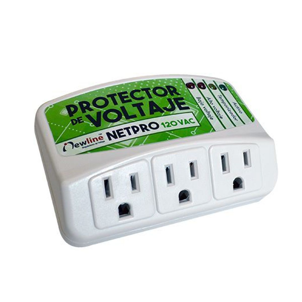 PRO - Protector de Voltaje Supresor de Picos Triple Netpro