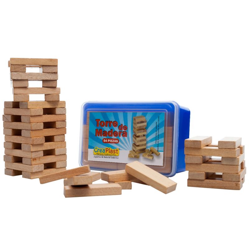 CREAPLAST - Jenga en Caja Plástica Creaplast - Juegos de mesa
