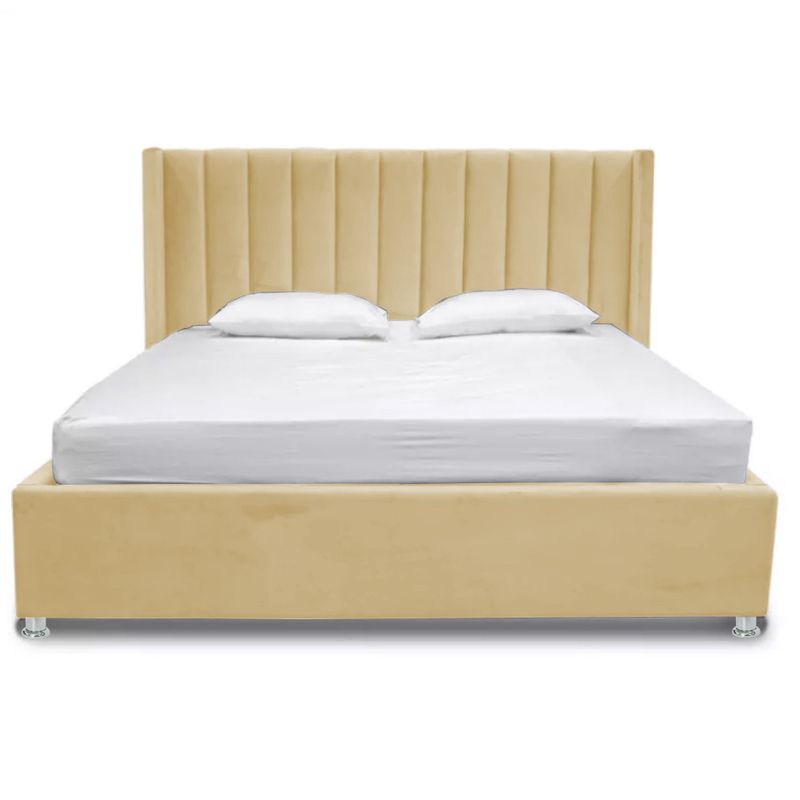 EKONOMODO COLOMBIA - Base cama con Espaldar Queen + Puff en pino Julieta Gris Plomo 160x190