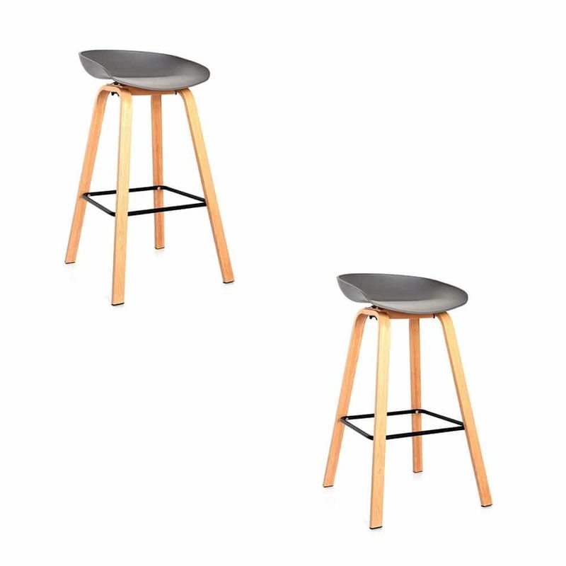EKONOMODO COLOMBIA - Silla Bar Milyi Gris set x 2