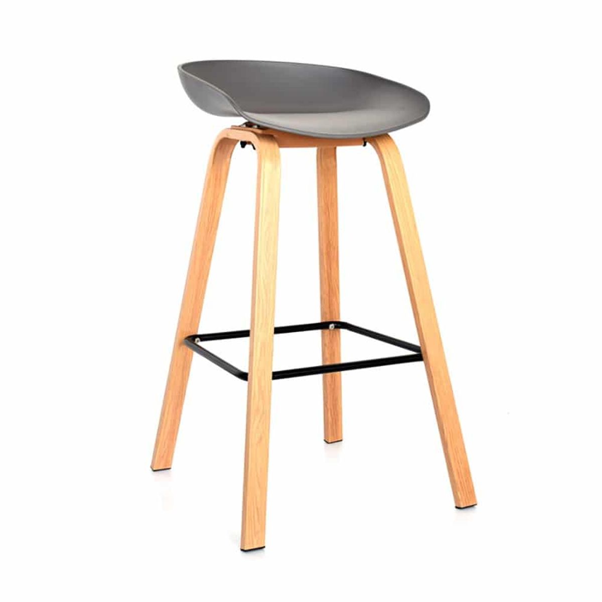 EKONOMODO COLOMBIA - Silla Bar Milyi Gris Set X 2