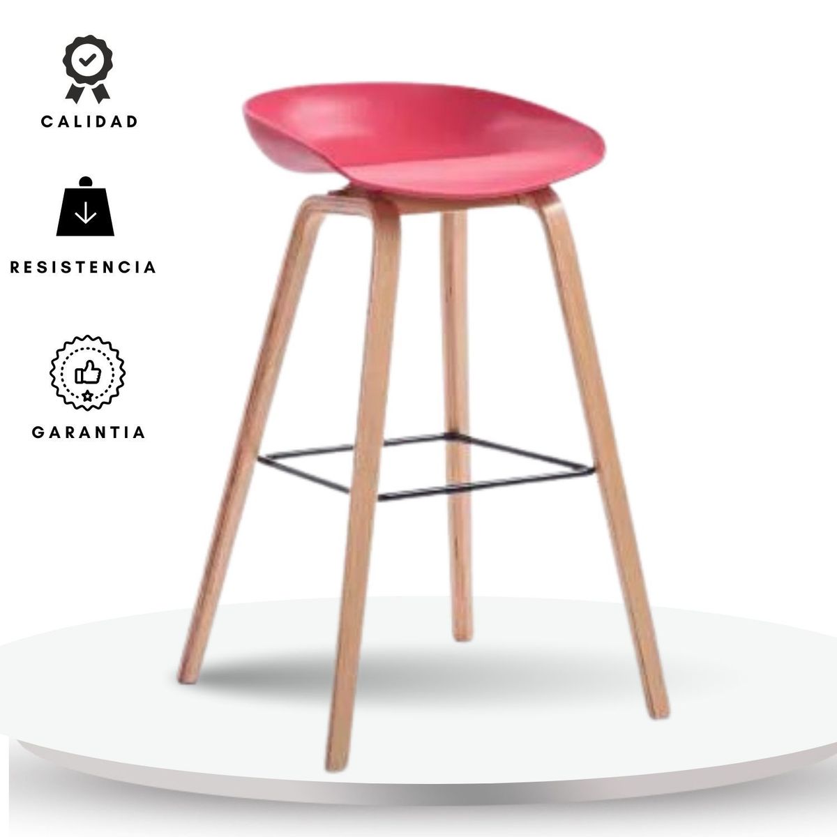 EKONOMODO COLOMBIA - Silla Bar Milyi Roja