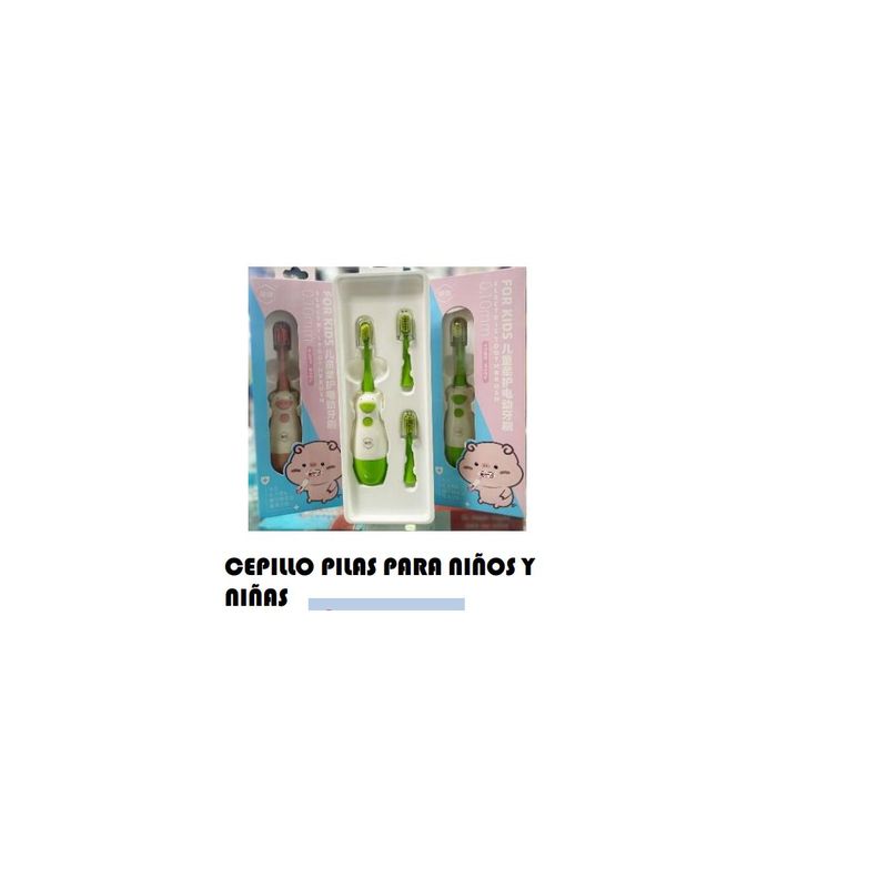 GENERICO - CEPILLO PARA DIENTES DE  PILAS PARA NIÑOS Y NIÑAS