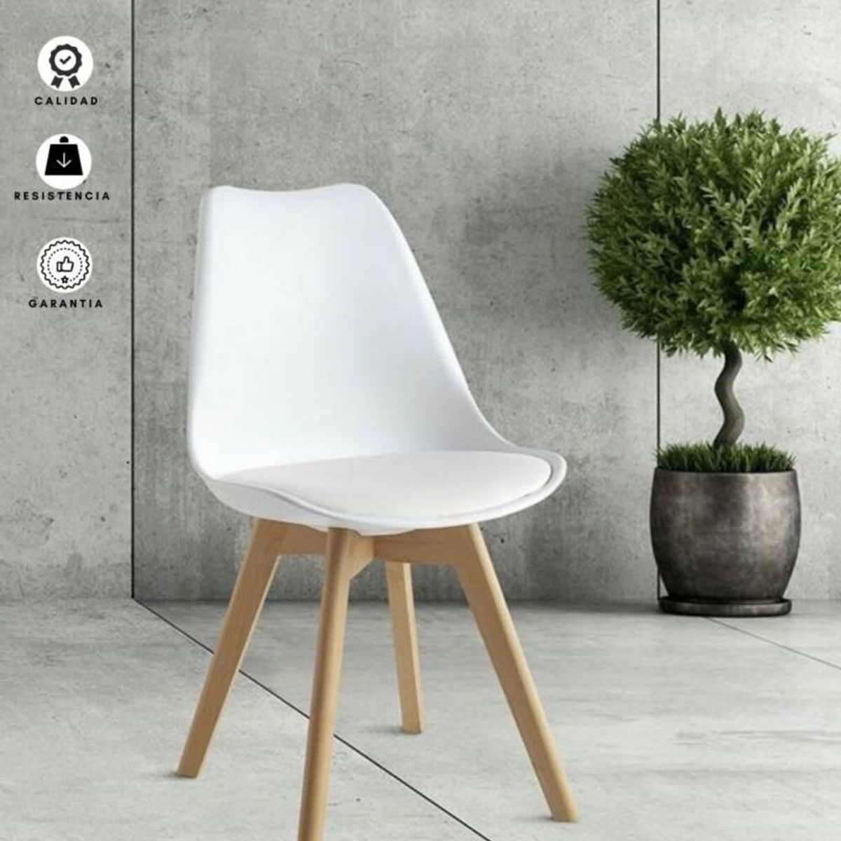 EKONOMODO COLOMBIA - Mesa Comedor Industry 4 Puestos + Sillas Milano,