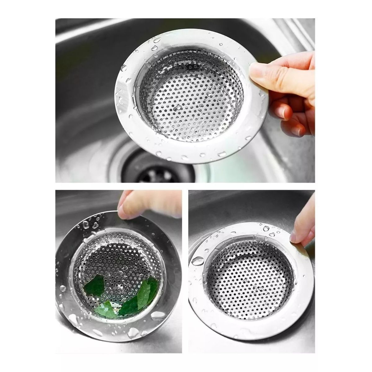 GENERICO - Rejilla Lavaplatos Canastilla Malla Acero Inoxidable