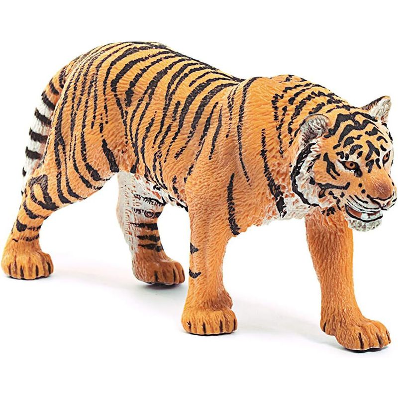 JUGANDO Y EDUCANDO - Figura De Animales Tigre Colección Pintado A Mano Para Niños